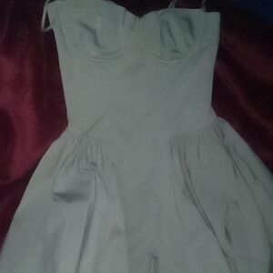 House of CB Light Gray Strapless Dress